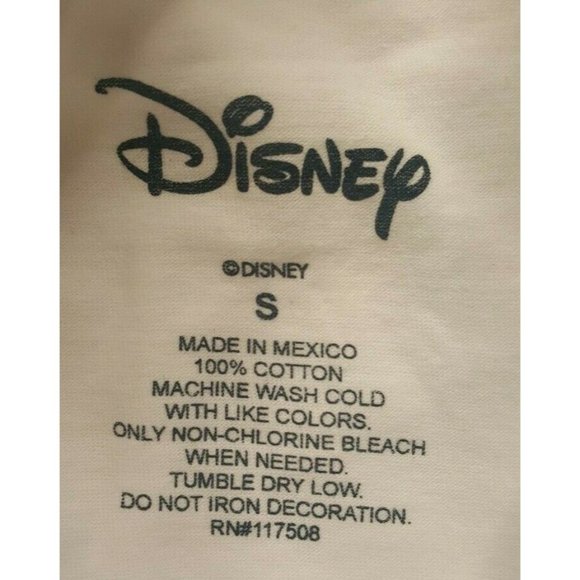 Disney Mickey Mouse Graphic Authentic T Shirt Red White Blue Female Small Cotton - Picture 4 of 4